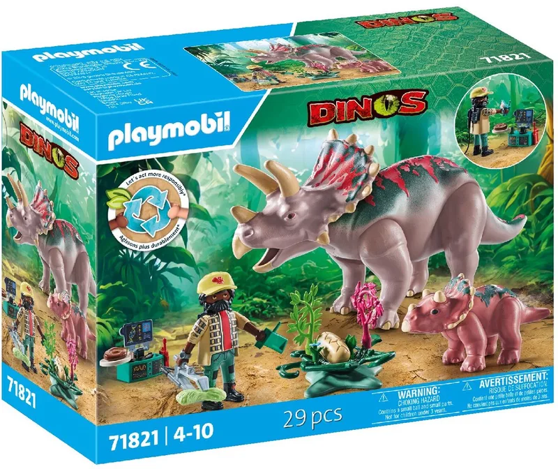Dinos Triceratops familie 71821 von Playmobil in Multicolor – Produktfoto