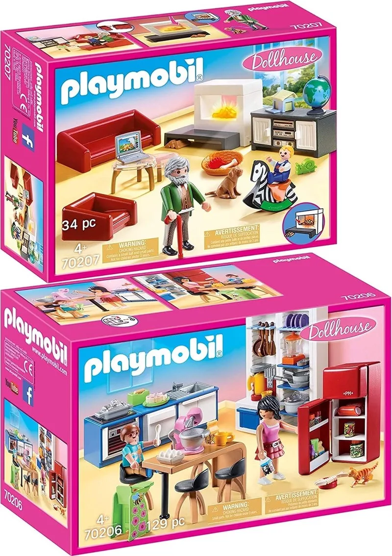 Dollhouse Set van 2 onderdelen 70206 + 70207 von Playmobil in Multicolore – Produktfoto
