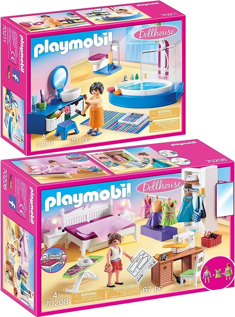 Dollhouse Set van 2 onderdelen 70208 + 70211 by Playmobil in Multicolore – product photo