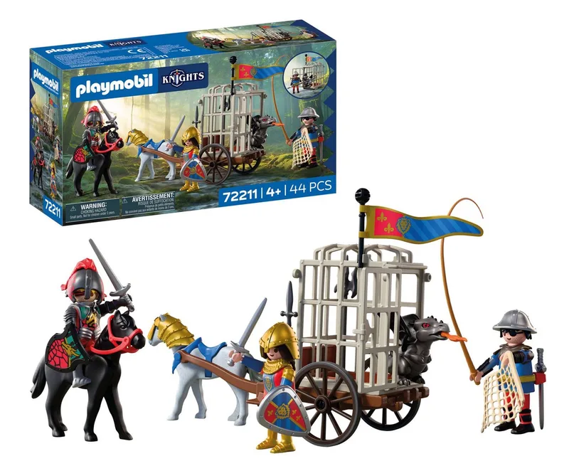 Drachenentführung (72211), Knights Konstruktions-Spielset, (44 St), Made in Europe by Playmobil in Bunt – product photo