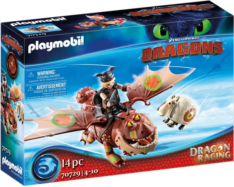 Dragons Dragon Racing: Vissenpoot en Speknekje - 70729 by Playmobil in Multicolor – product photo
