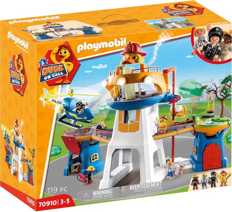 Duck on Call Hoofdkwartier - 70910 de Playmobil en Multicolor – photo du produit
