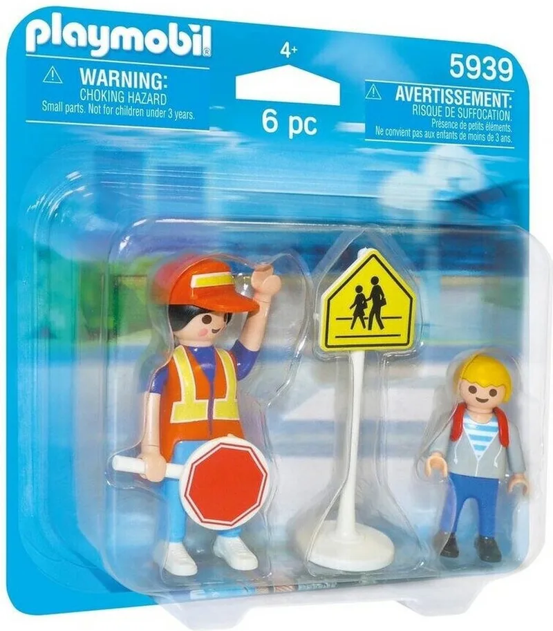 Duo Pack Verkehrshelfer und Schulkind - P-5939 de Playmobil en Meerkleurig – photo du produit