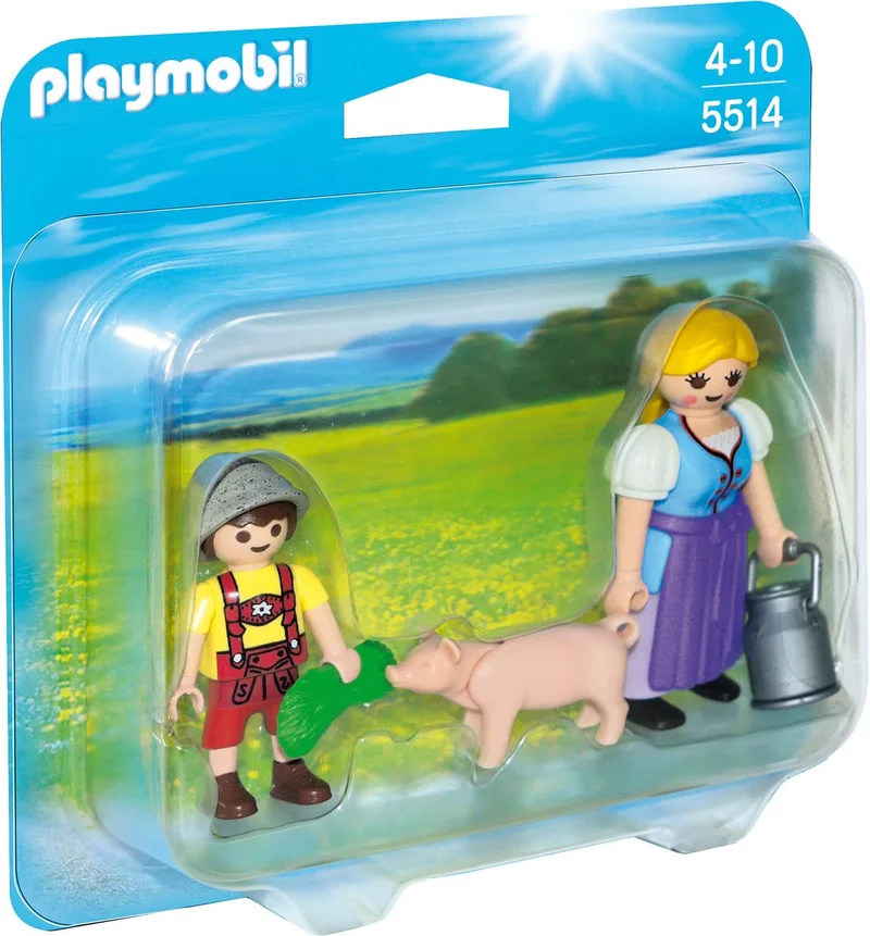 DuoPack Boerin en zoon / DuoPack Paysanne et enfant de Playmobil en Multi colour – photo du produit