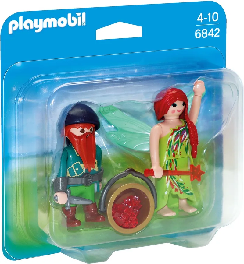 Duopack elf en dwerg - 6842 van Playmobil in Groen – productfoto