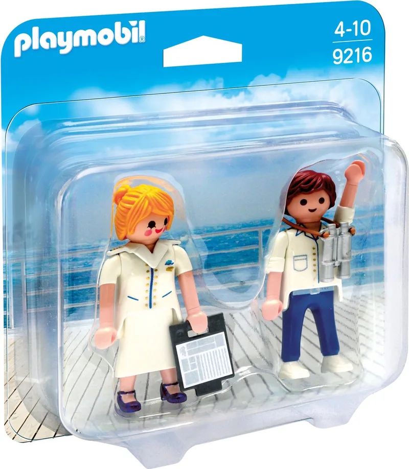 DuoPack Steward en stewardess / PLAYMOBIL Duo Hôte et hôtesse de croisière von Playmobil in Multicolor – Produktfoto
