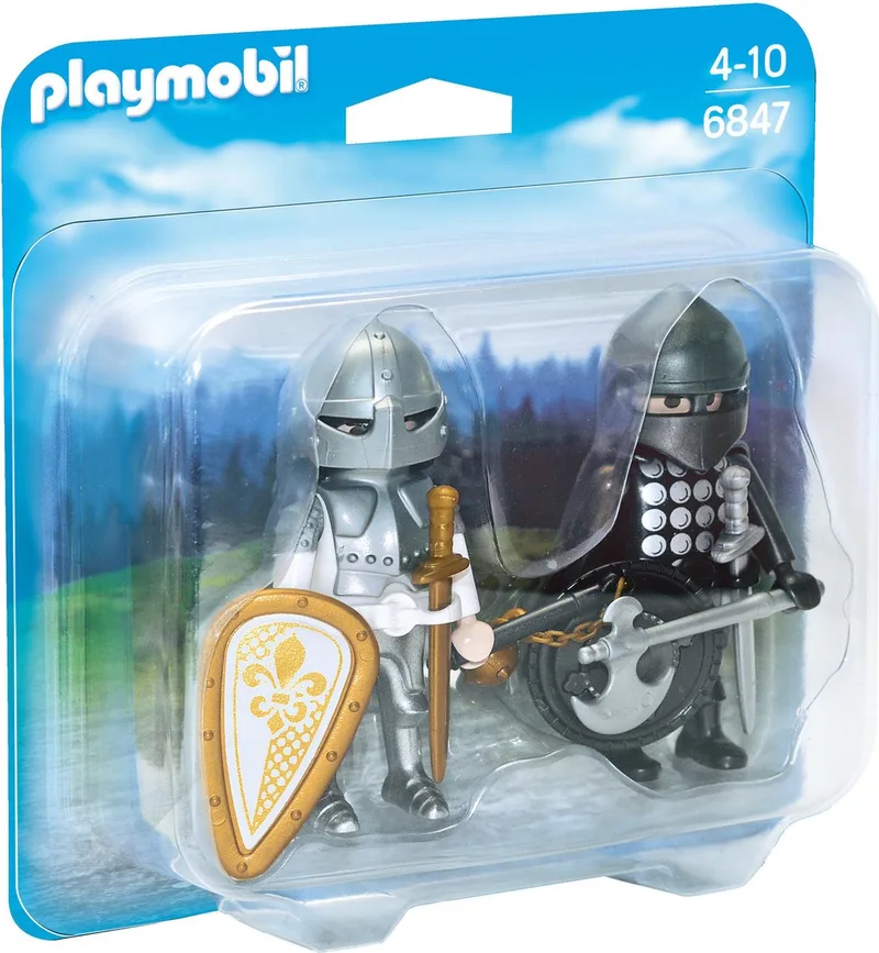Duopack zwarte en zilveren ridder - 6847 by Playmobil in Zwart – product photo