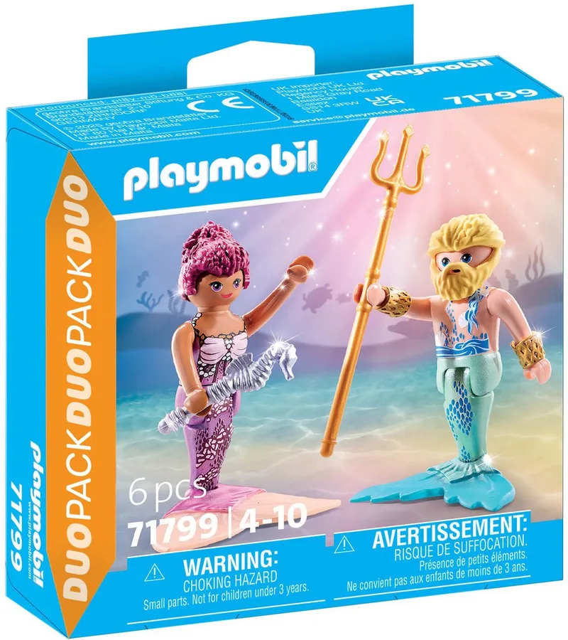 DuoPacks Zeemeermin en Triton 71799 von Playmobil in Meerkleurig – Produktfoto