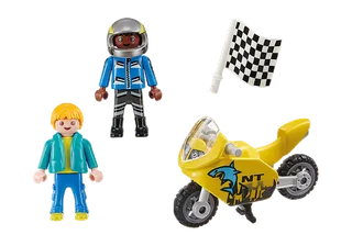 70380 Jungs mit Racingbike fra Playmobil – produktbillede 3 af 3