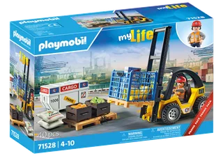71528 Gabelstapler mit Fracht de Playmobil – photo du produit 2 sur 4