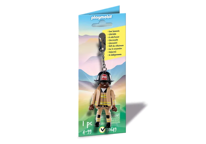 70649 Schlüsselanhänger Feuerwehrmann de Playmobil – photo du produit 2 sur 2