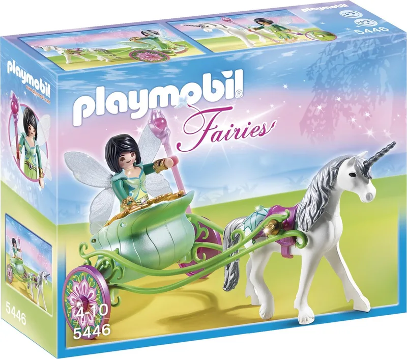 Eenhoornkoets met Vlinderfee / Fée Papillon avec calèche et licorne de Playmobil en Meerkleurig – photo du produit
