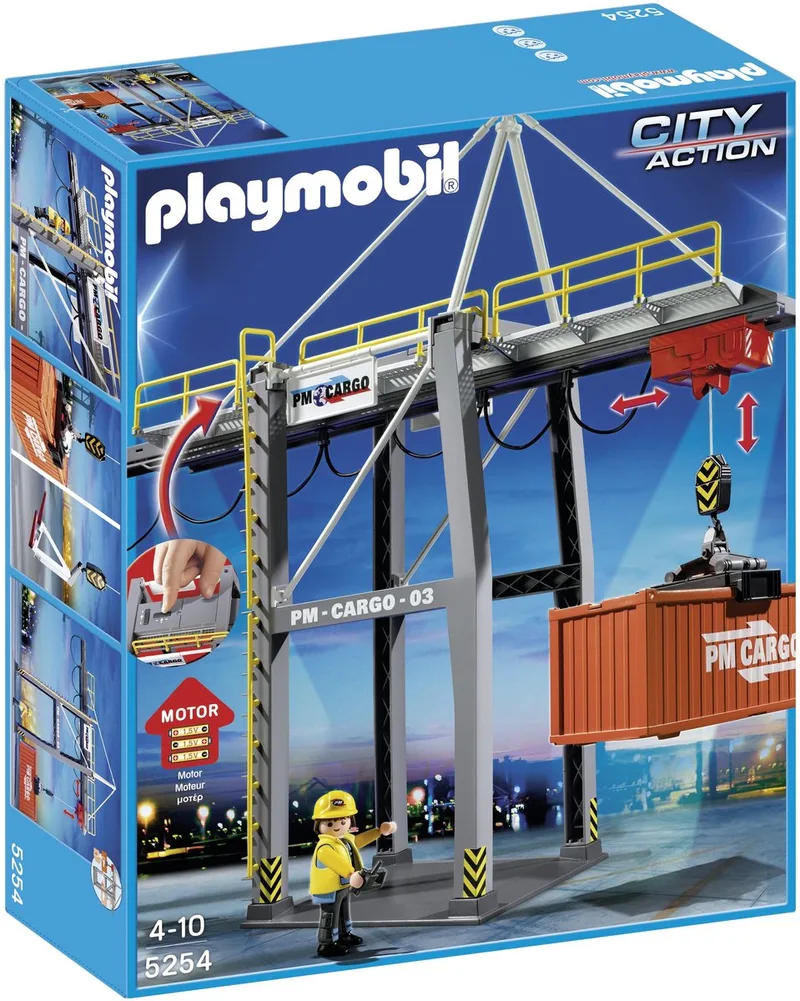 Elektrische laadkade/Portique électrique à conteneurs van Playmobil in Meerkleurig – productfoto