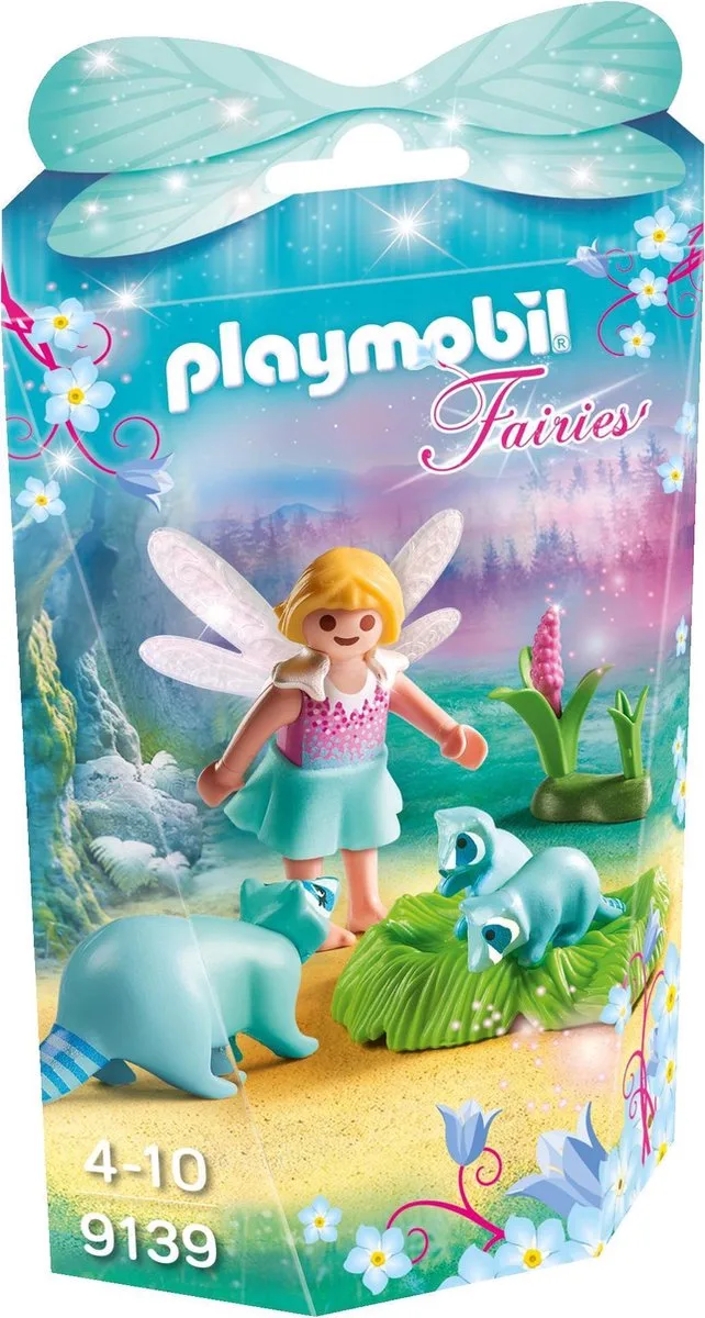 Elfje met wasberen / Fée avec ratons laveurs by Playmobil in Blauw – product photo