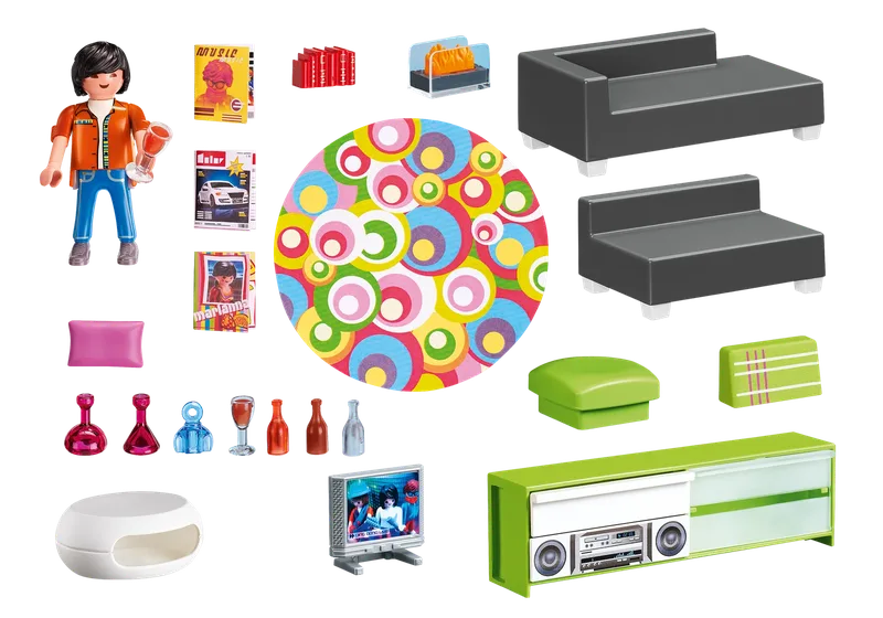 5584 Wohnzimmer fra Playmobil – produktbillede 3 af 4