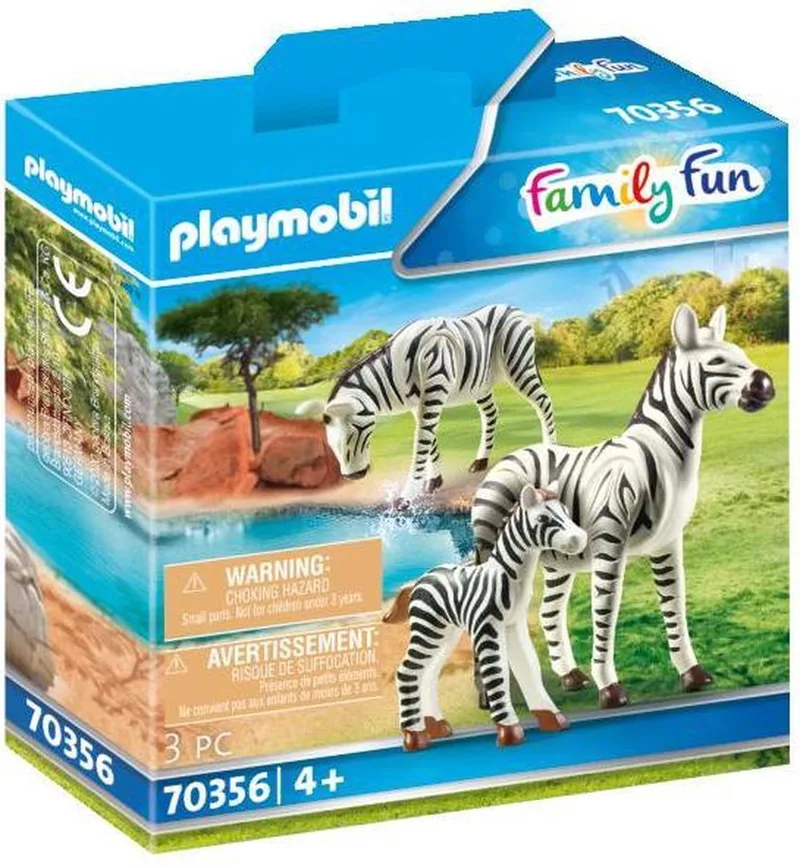 Family Fun 2 zebra's met baby - 70356 by Playmobil in Multicolor – product photo