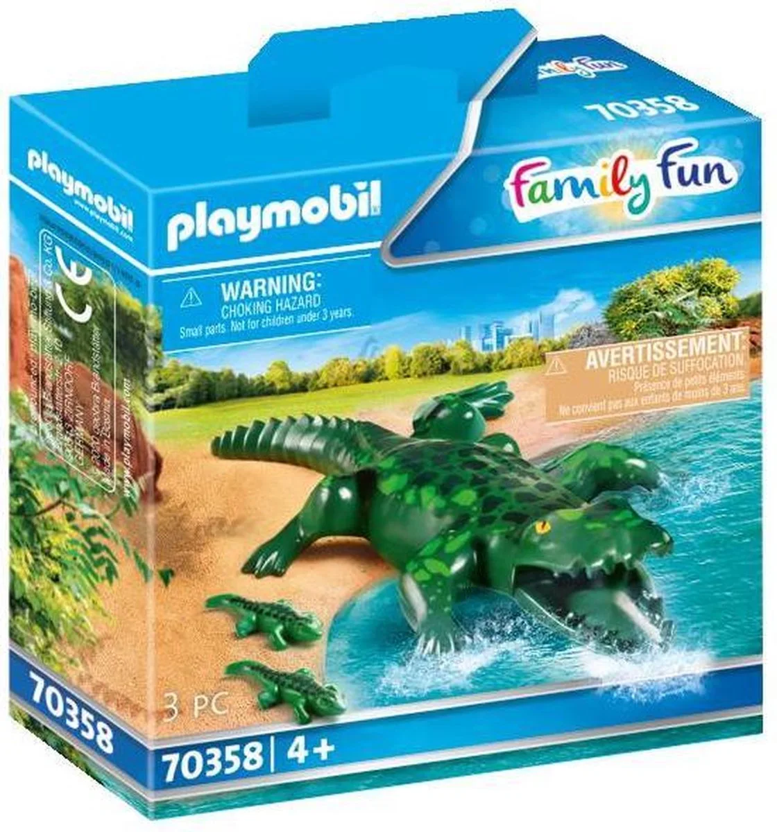 Family Fun Alligator met baby - 70358 från Playmobil i Flerfärgad – produktbild