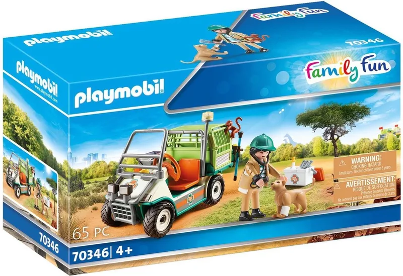 Family Fun Dierenverzorger met voertuig - 70346 van Playmobil in Multicolor – productfoto