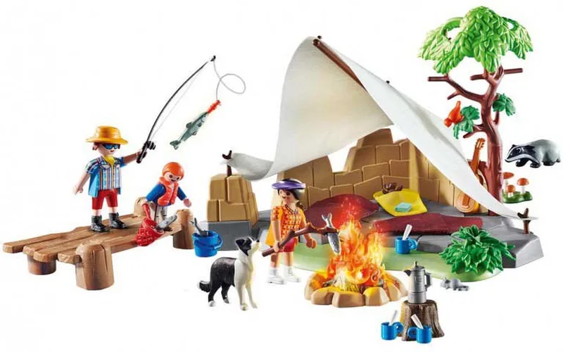 Family Fun Familie op kampeertocht - 70743 von Playmobil in Multi colour – Produktfoto