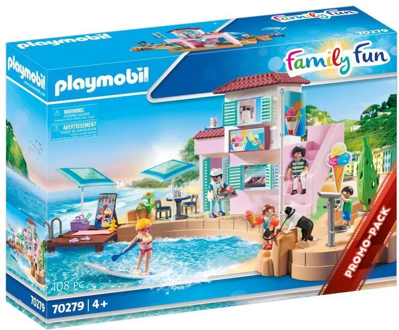 Family Fun IJssalon aan de haven - 70279 de Playmobil en Multicolor – photo du produit