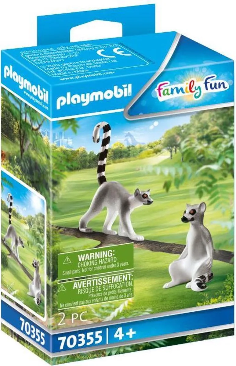 Family Fun Koppel ringstaartmaki's - 70355 van Playmobil in Multicolor – productfoto
