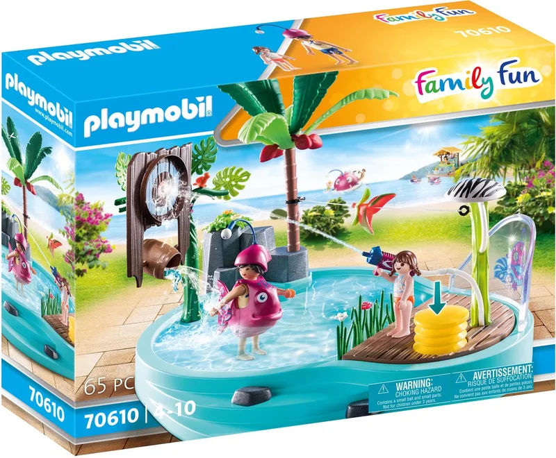 Family Fun Leuk zwembad met watersplash - 70610 van Playmobil in Multicolor – productfoto