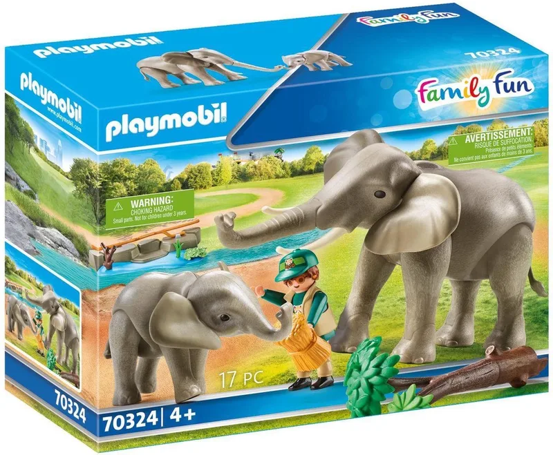 Family Fun Olifantenverblijf - 70324 de Playmobil en Multicolor – photo du produit