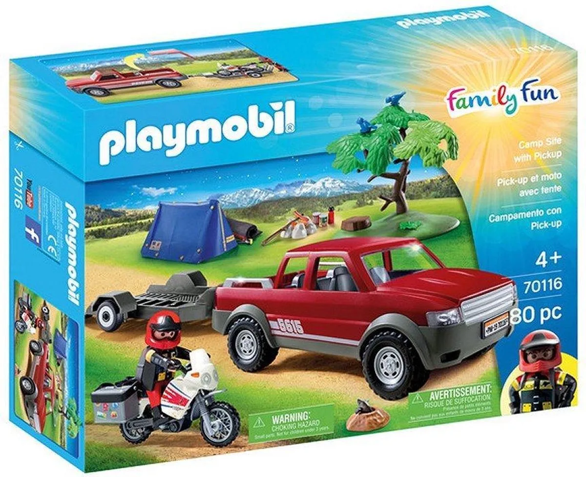 Family Fun Pick-Up truck adventure -70116 van Playmobil in Meerkleurig – productfoto