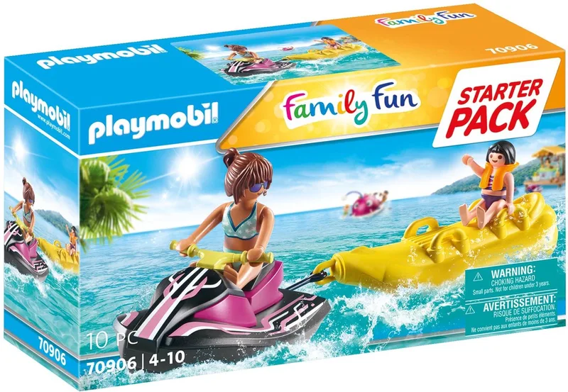Family Fun Starterpack waterscooter met bananenboot - 70906 de Playmobil en Multicolor – photo du produit