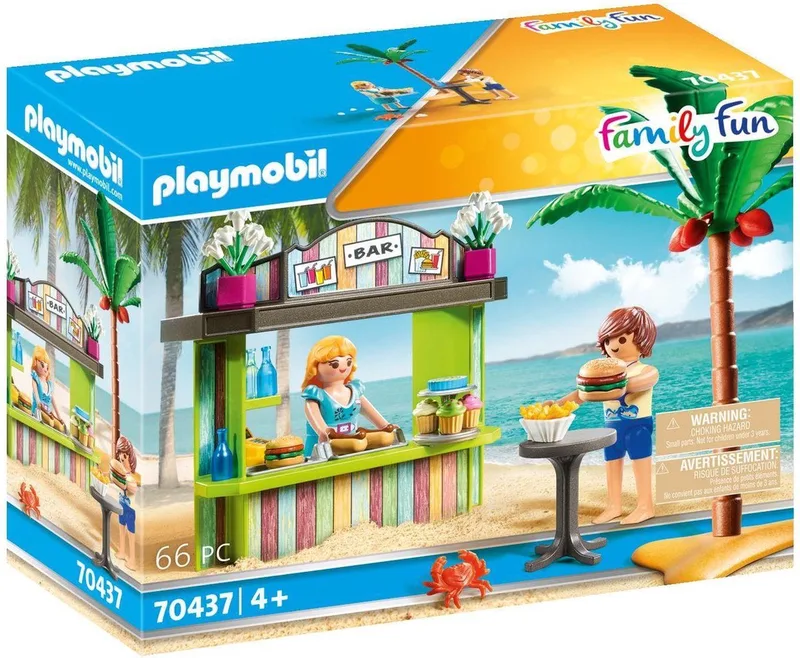Family Fun Strandkiosk - 70437 de Playmobil en Multicolor – photo du produit