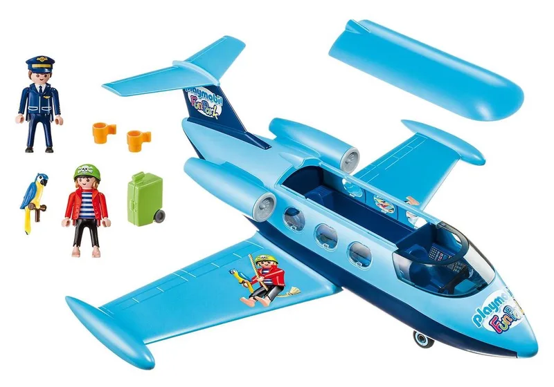 Family Fun - Vliegtuig Fun Park - 9366 von Playmobil in Blauw – Produktfoto