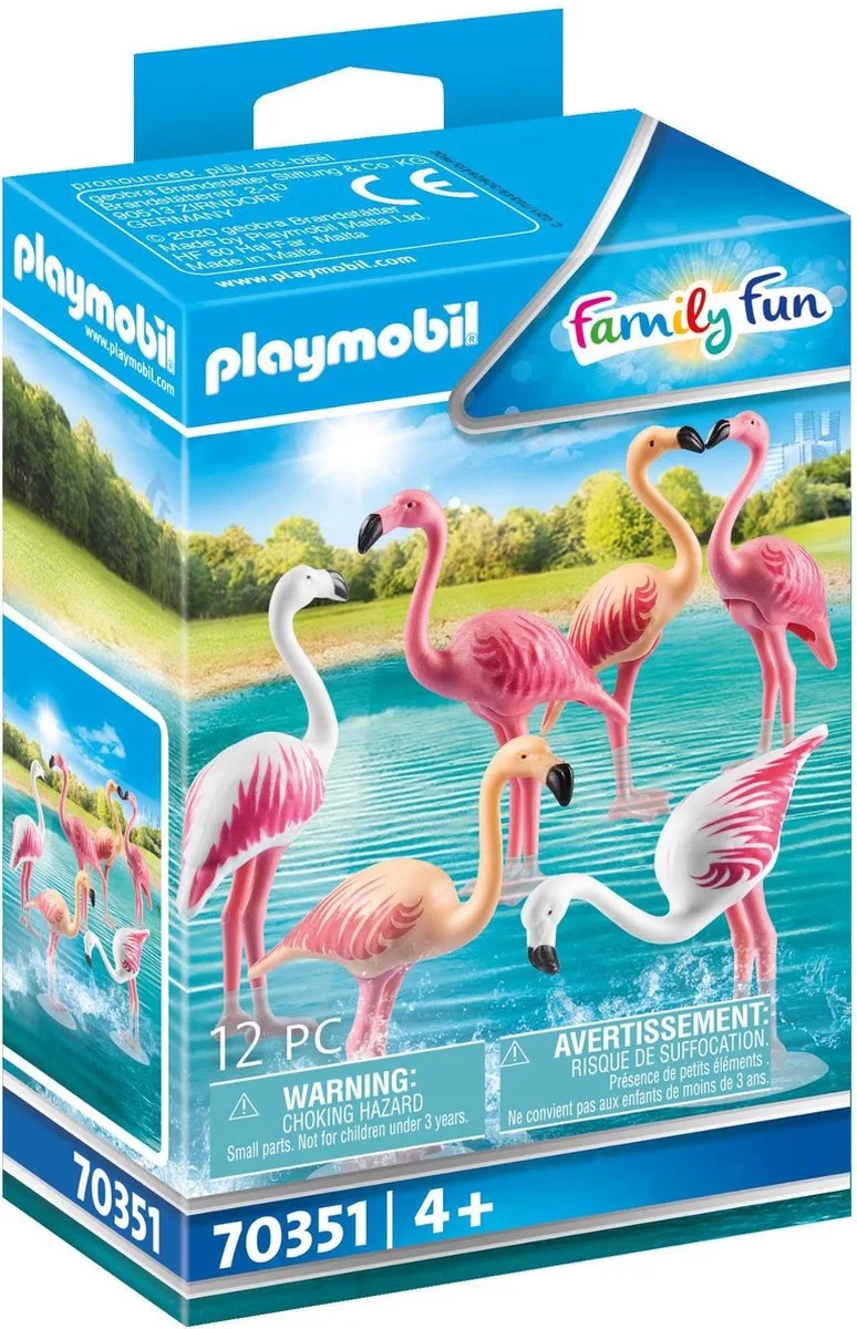 Family Fun Zwerm flamingo's - 70351 van Playmobil in Multicolor – productfoto