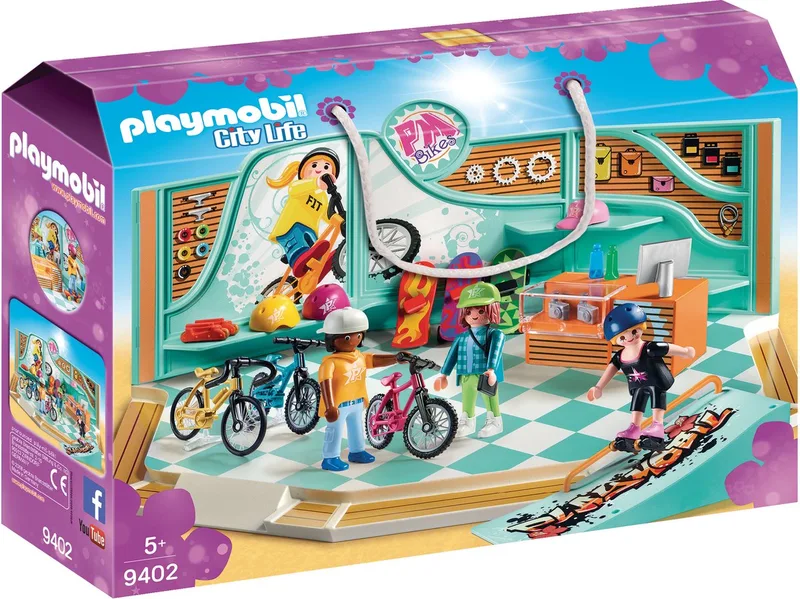 Fiets- en skatewinkel - 9402 by Playmobil in Multi colour – product photo