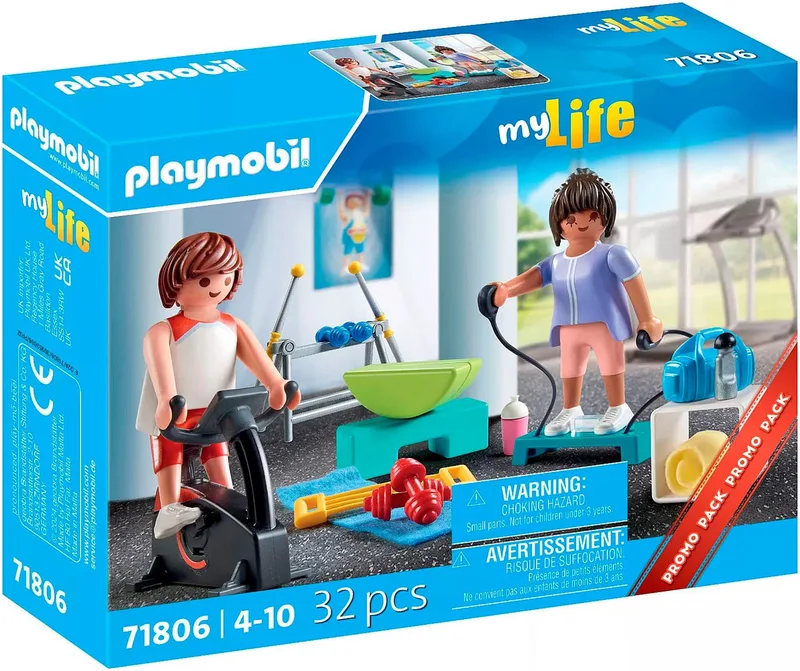 Fitnesstraining (71806), Playmobil My Life Konstruktions-Spielset, (32 St), Made in Europe von Playmobil in Bunt – Produktfoto