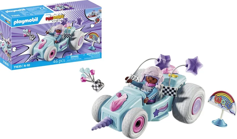 Funstars Race eenhoorn - 71635 von Playmobil in Meerkleurig – Produktfoto