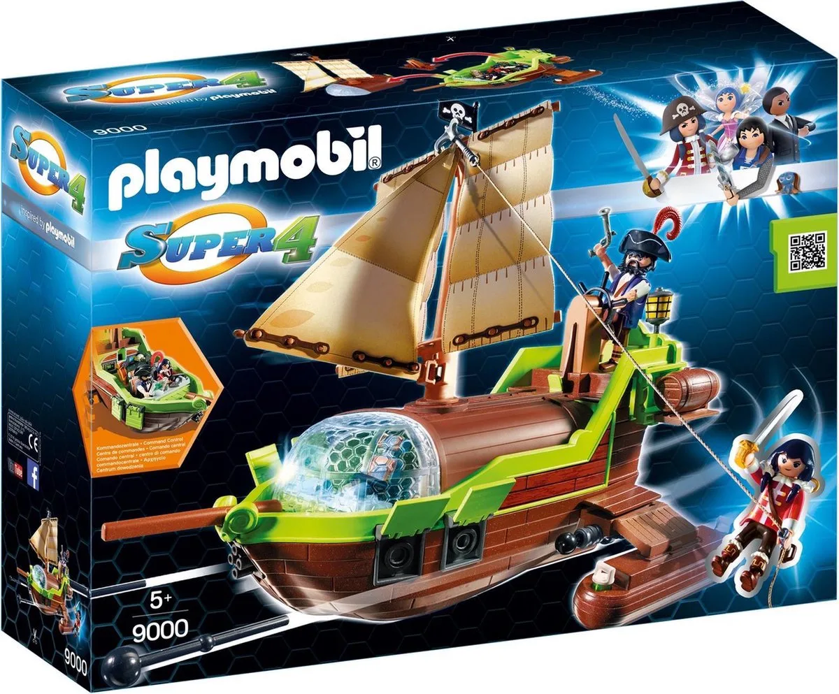 Galjoen Kameleon met Ruby - 9000 van Playmobil in Bruin – productfoto