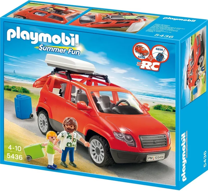 Gezinswagen met dakkoffer / Voiture avec coffre de toit de Playmobil en Multi – photo du produit
