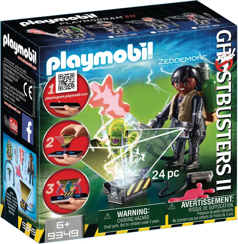 Ghostbuster Winston Zeddemore - 9349 van Playmobil in Red – productfoto
