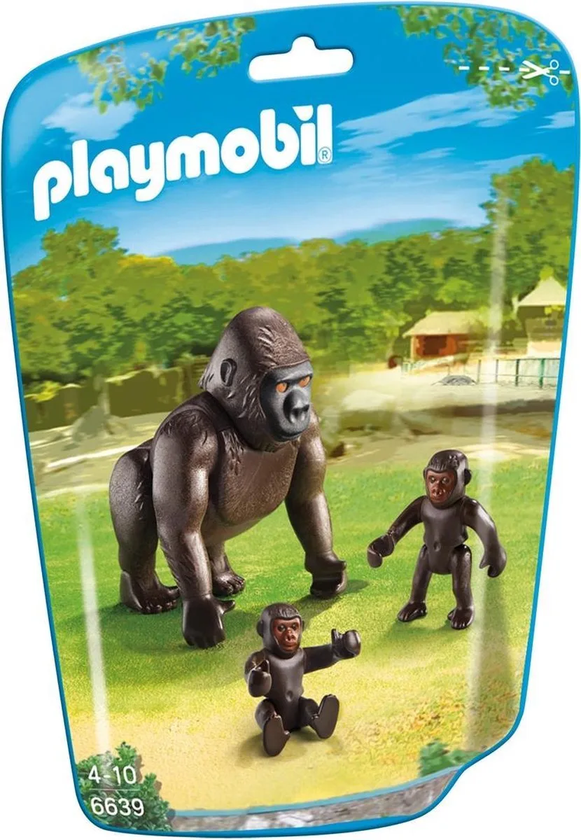 Gorille avec bébés de Playmobil en Noir – photo du produit