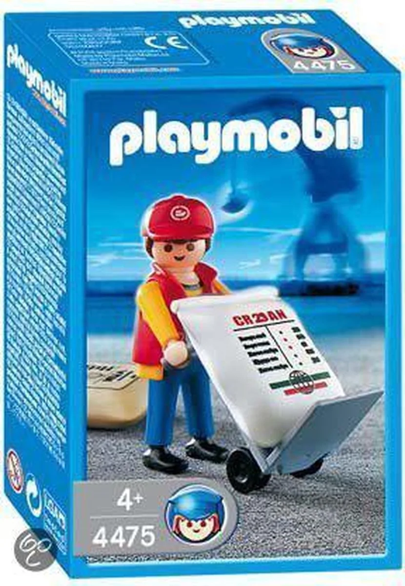 Havenarbeider met Steekwagen - 4475 by Playmobil in Multicolour – product photo