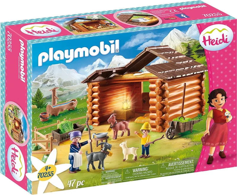Heidi Peter met grootmoeder bij de geitenstal - 70255 fra Playmobil i Multicolor – produktbillede