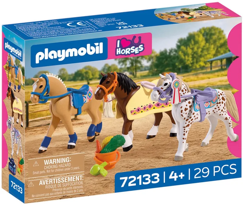 Horses Drie Verzamelpaarden - 72133 de Playmobil en Multi kleuren – photo du produit