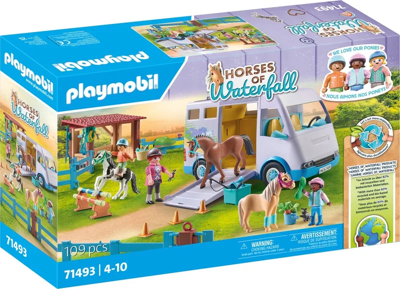 Horses of Waterfall Mobiele manege - 71493 by Playmobil in Multicolor – product photo