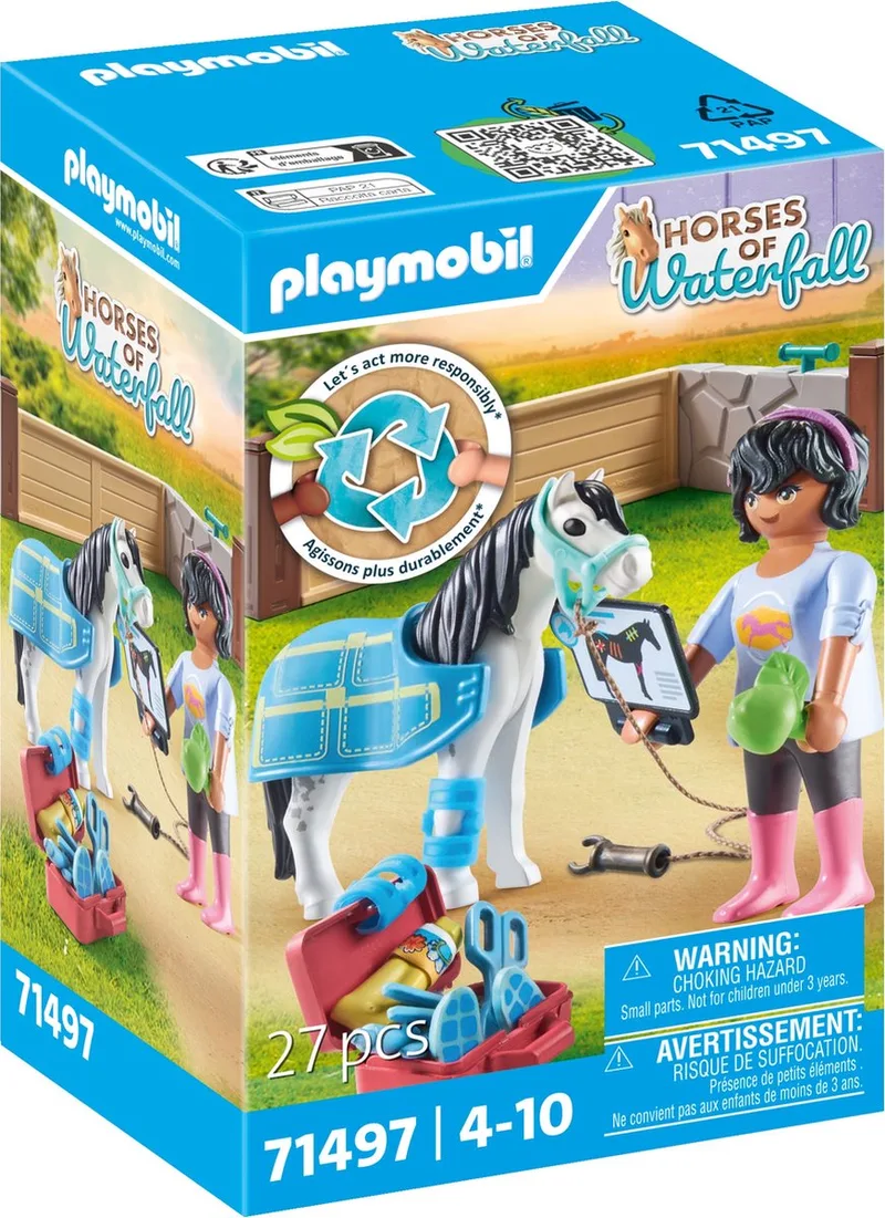 Horses of Waterfall Paardentherapeut - 71497 van Playmobil in Meerkleurig – productfoto
