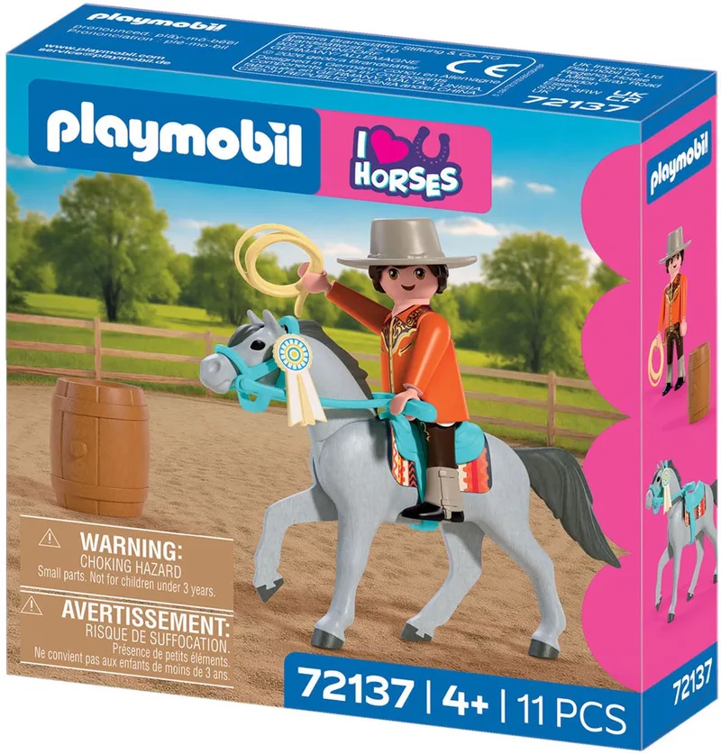 Horses Western Paardrijden - 72137 von Playmobil in Multi kleuren – Produktfoto