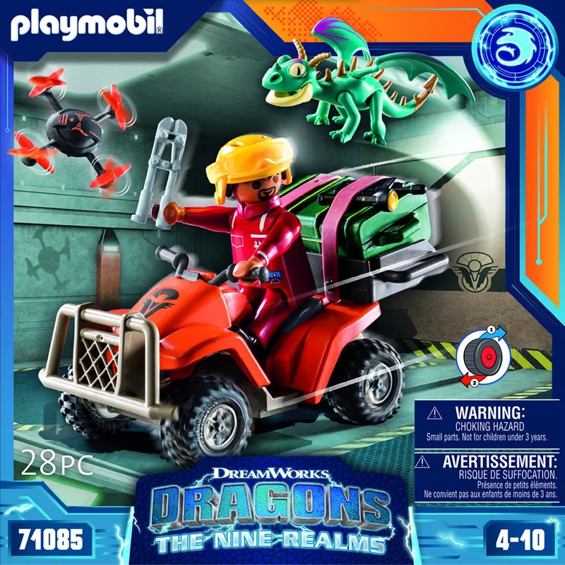 How To Train Your Dragon Dragons: The Nine Realms - Icaris Quad & Phil - 71085 de Playmobil en Multicolor – photo du produit