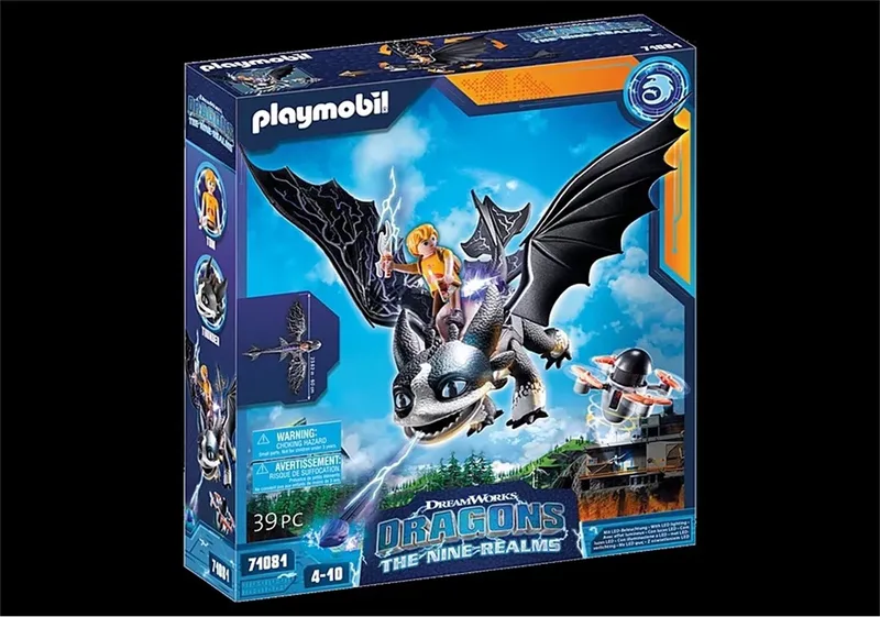 How To Train Your Dragon Dragons: The Nine Realms - Thunder & Tom - 71081 by Playmobil in Multicolor – product photo