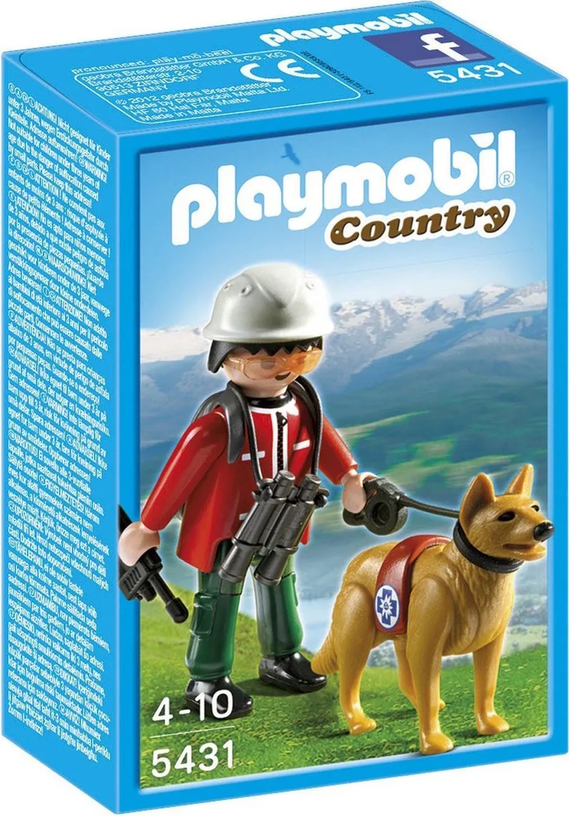 Hulpverlener met reddingshond / Sauveteur de montagne avec chien by Playmobil in Meerkleurig – product photo