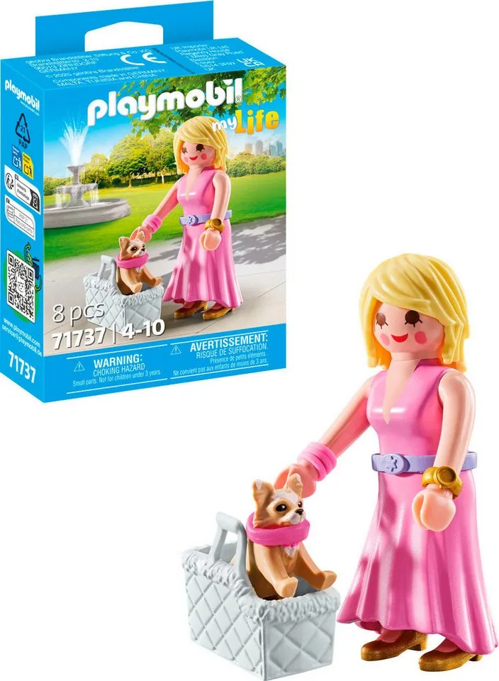 It-Girl mit Chihuahua (71737), Playmobil My Life Konstruktions-Spielset, (8 St) von Playmobil in Bunt – Produktfoto