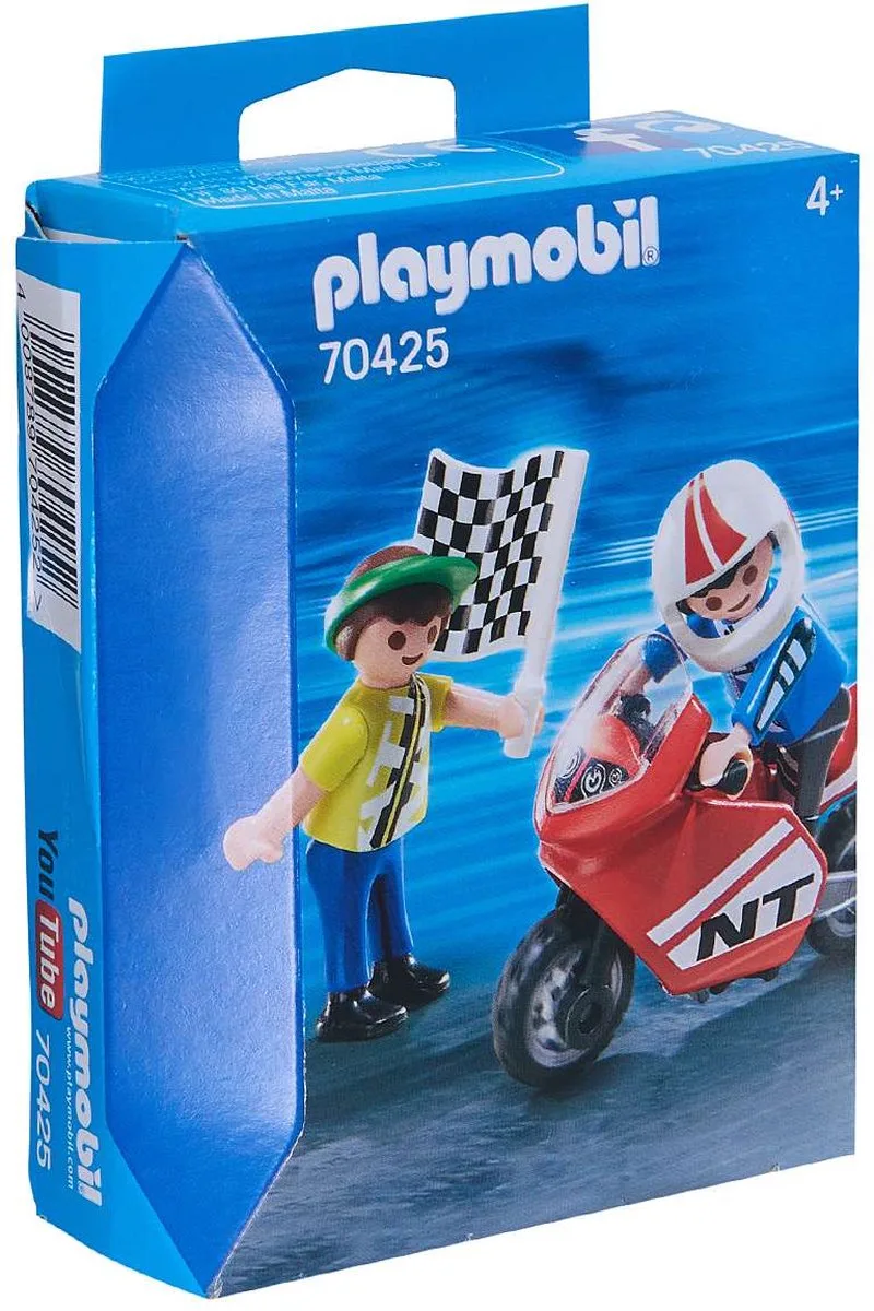 Jongens met racefiets - 70425 by Playmobil in Blauw – product photo